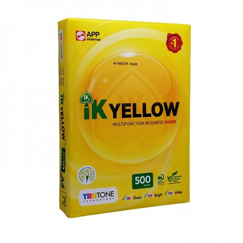 IK Yellow A4 Copy Paper, Packaging Size: 500 Sheets per pack, 75.0 g/m2 at  Rs 120/ream in Halol
